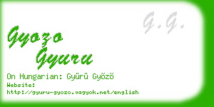 gyozo gyuru business card