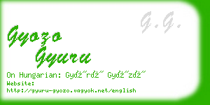 gyozo gyuru business card